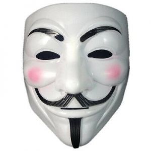 NoworNever מסכות    Anonymous Hacker Vendetta Guy Face Mask Halloween Fancy Party Cosplay Props