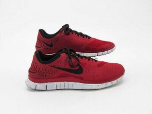 NoworNever נעליים    Nike Men Shoe Free 4.0 V2 Size 11.5 M Red Athletic Running Sneaker Pre Owned jq