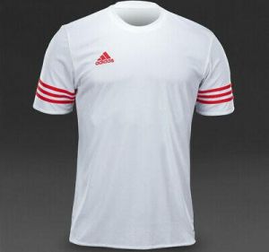    Adidas Men Entrada 14 JSY Football T-Shirt White F50490